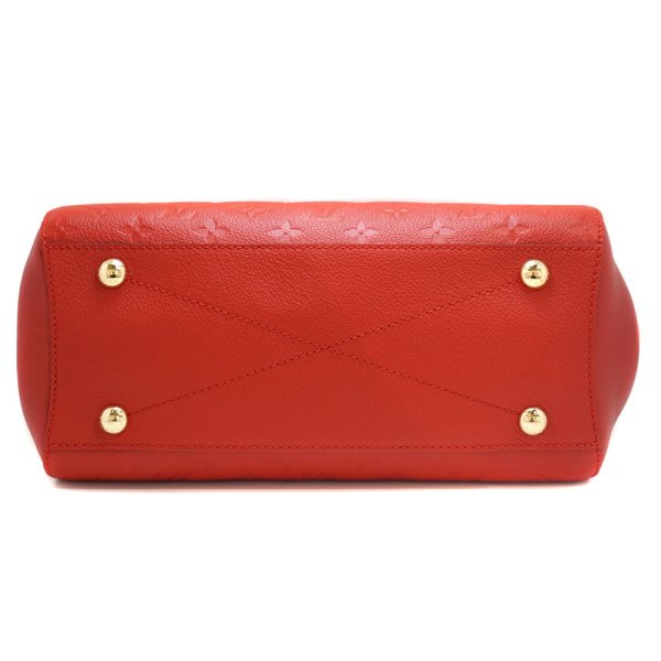 21 7290 3 Louis Vuitton Montaigne MM Shoulder Bag Red