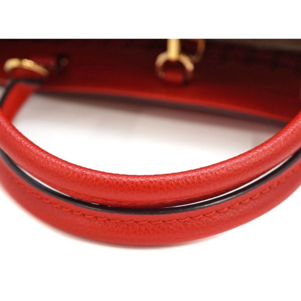 21 7290 6 Louis Vuitton Montaigne MM Shoulder Bag Red