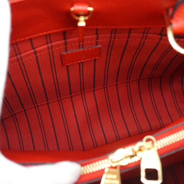 21 7290 9 Louis Vuitton Montaigne MM Shoulder Bag Red