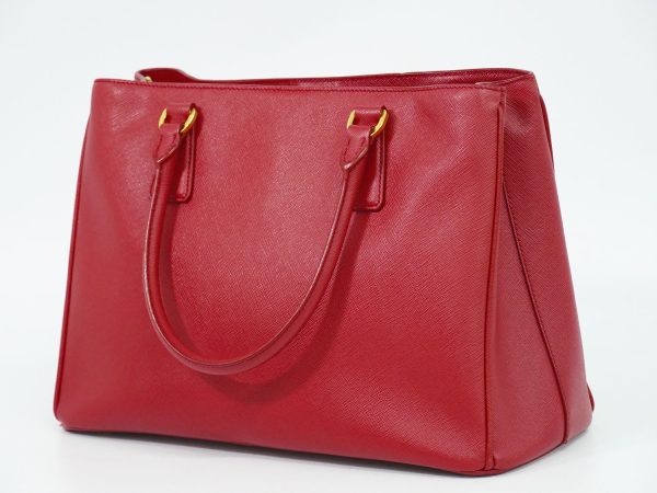 2100020000003041 2 Prada Galleria Saffiano Leather Tote Bag Red