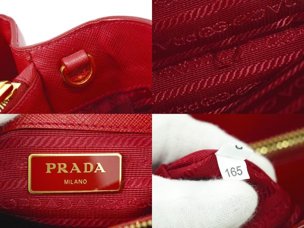 2100020000003041 9 Prada Galleria Saffiano Leather Tote Bag Red