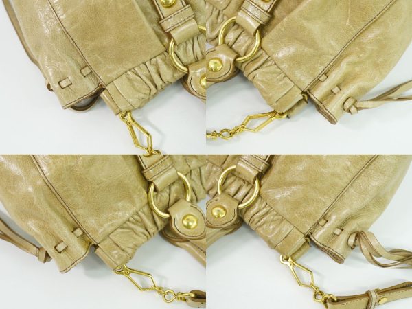 2100020000006172 6 Miu Miu 2WAY Shoulder Bag Beige