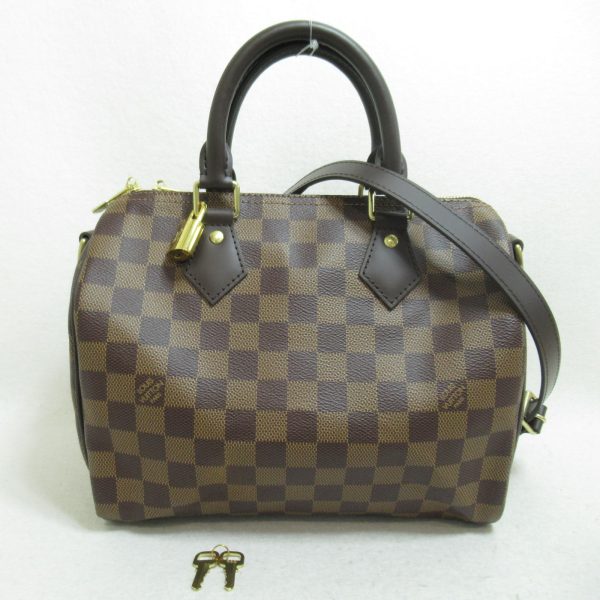 2100301116559 3 Louis Vuitton Speedy Bandouliere 25 Bag Brown