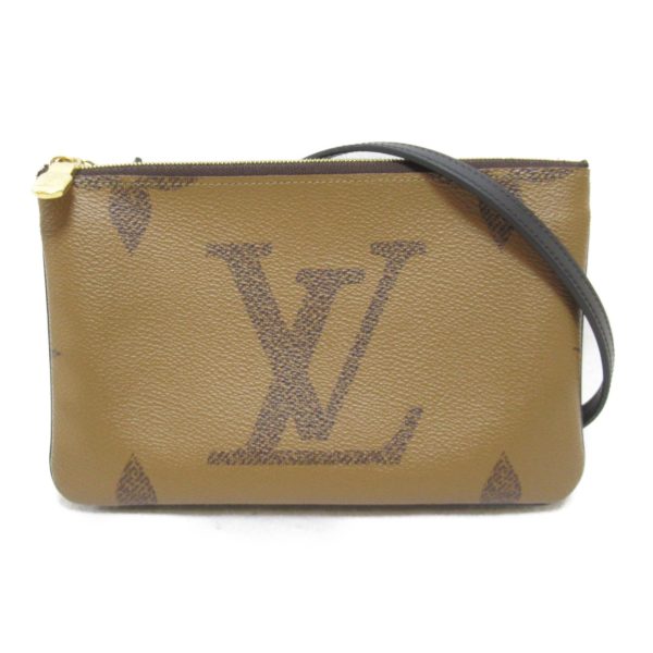 2100301118126 2 Louis Vuitton Pochette Double Zip Shoulder Bag Womens Brown