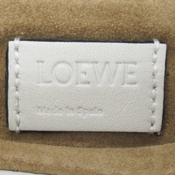 2100301127647 10 Loewe Flamenco Nano Chain Shoulder Bag Calf White