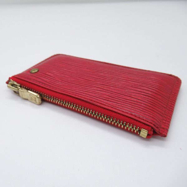 2100301131552 6 Louis Vuitton Pochette Clerk Key Coin Case Red