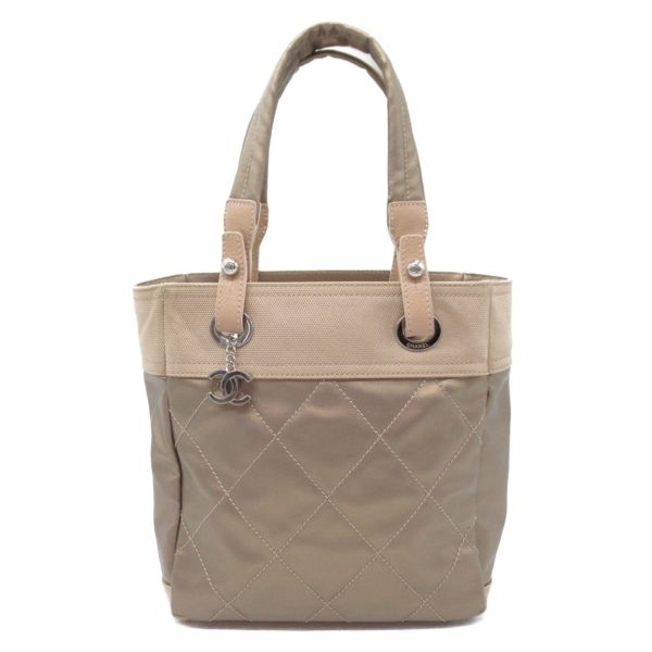 2100301133969 1 Chanel Paris Biarritz PM Tote Bag Canvas Gold