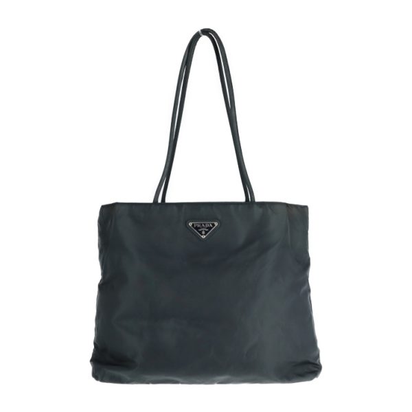 2101043007034 1 Prada Nylon Tote Bag Dark Green