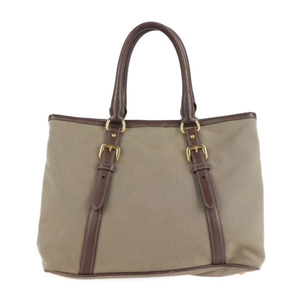 2101073007028 3 Prada Canvas Leather Tote Bag Beige