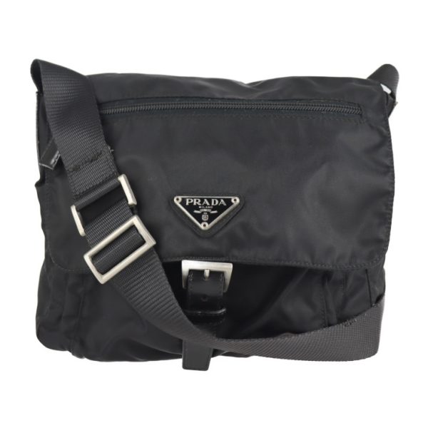 2101073007029 1 Prada Nylon Shoulder Bag Black