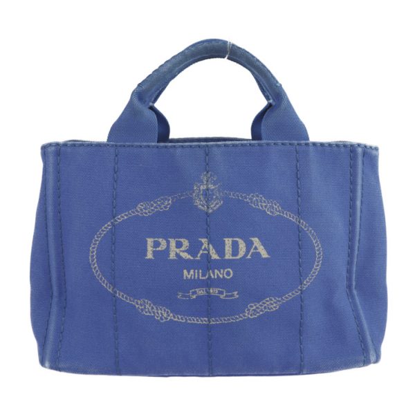 2101073007030 1 Prada Canvas Handbag Blue