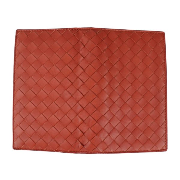 2101083008016 4 Bottega Veneta Intrecciato Leather Card Case Brown