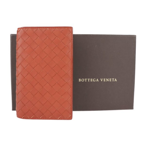 2101083008016 8 Bottega Veneta Intrecciato Leather Card Case Brown