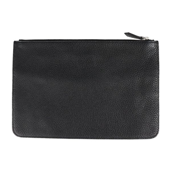 2101093002055 2 Fendi Selleria Leather Clutch Bag Black