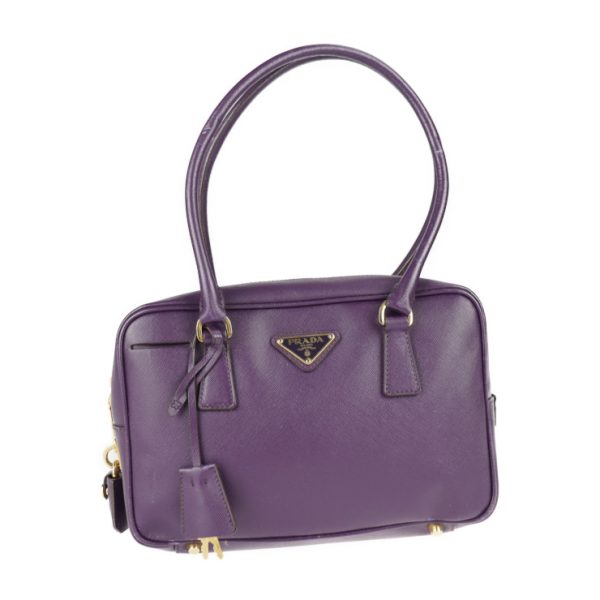 2101093007013 1 Prada Saffiano Leather Handbag Purple