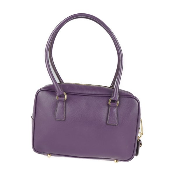 2101093007013 3 Prada Saffiano Leather Handbag Purple