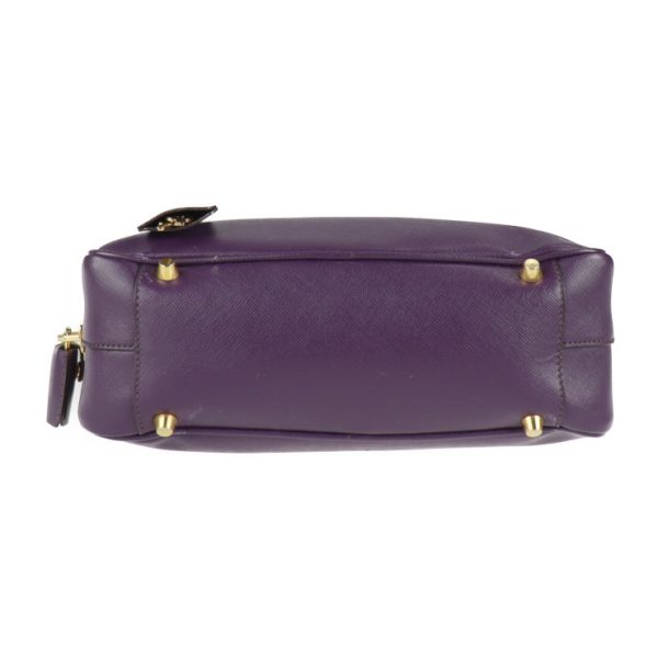 2101093007013 4 Prada Saffiano Leather Handbag Purple