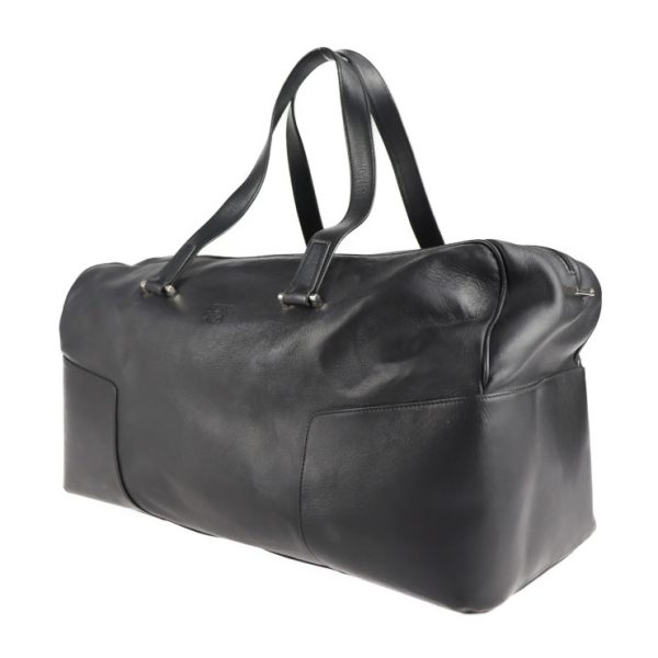 2101123002007 2 Loewe Leather Boston Bag Black