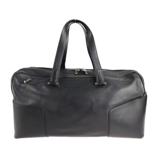 2101123002007 3 Loewe Leather Boston Bag Black