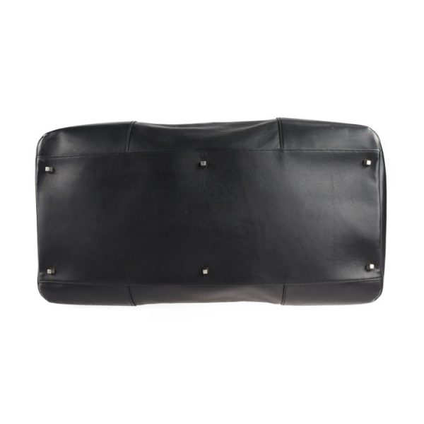 2101123002007 4 Loewe Leather Boston Bag Black