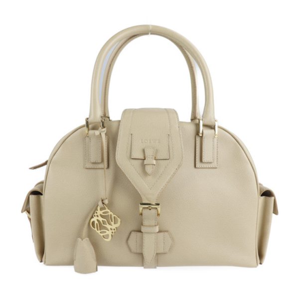 2101123002009 1 Loewe Leather Handbag Light Beige