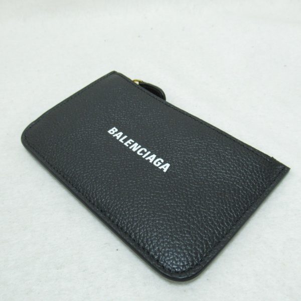 2101217360920 4 Balenciaga Card Case Key Pouch Calf Cowhide Black