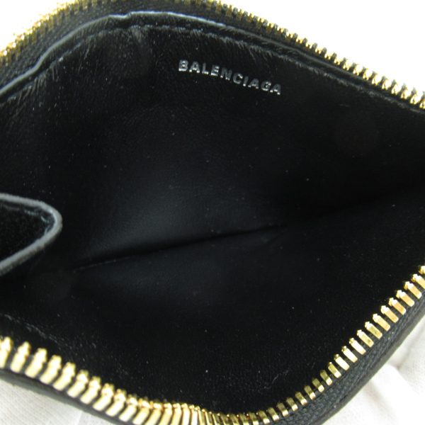 2101217360920 6 Balenciaga Card Case Key Pouch Calf Cowhide Black