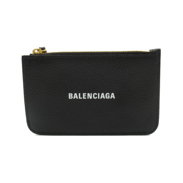 2101217360937 1 Balenciaga Card Case Leather Black