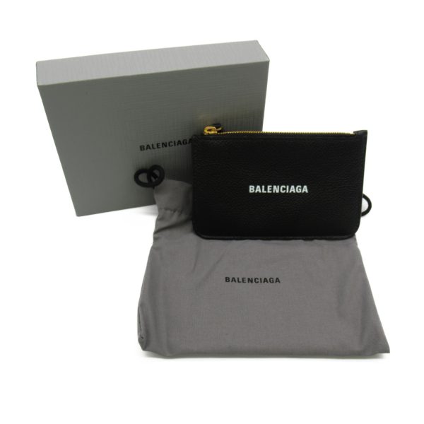 2101217360937 7 Balenciaga Card Case Leather Black