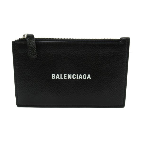 2101217360975 1 Balenciaga Card Case Leather Black