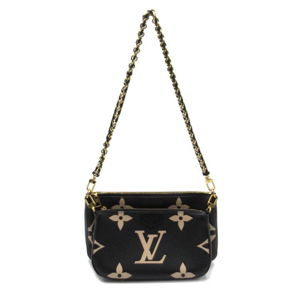 2101217437530 2 Louis Vuitton Multi Pochette Accessory Bag Leather Monogram Empreinte Womens Black