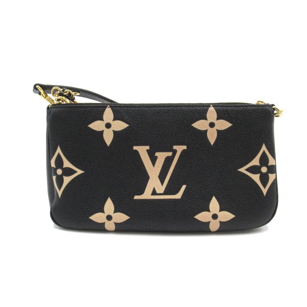 2101217437530 3 Louis Vuitton Multi Pochette Accessory Bag Leather Monogram Empreinte Womens Black