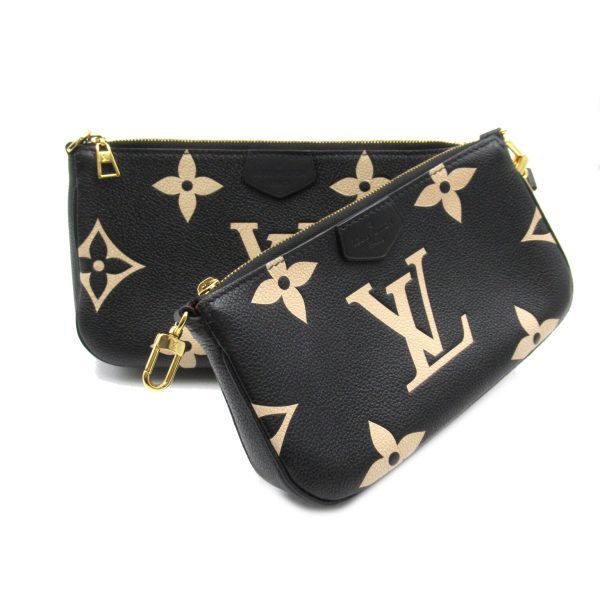 2101217437530 5 Louis Vuitton Multi Pochette Accessory Bag Leather Monogram Empreinte Womens Black