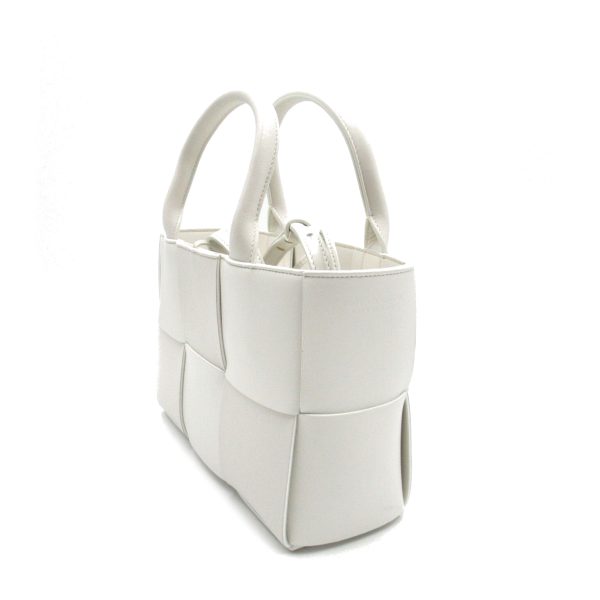 2101217483162 4 Bottega Veneta Mini Arco Tote Bag Lambskin White