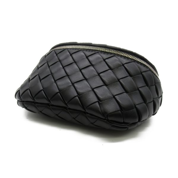 2101217483285 4 Bottega Veneta Waist Bag Body Bag Leather Black