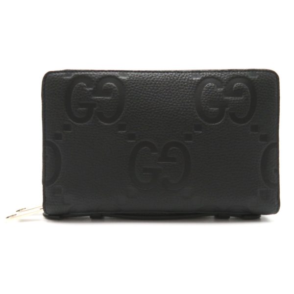 2101217485111 1 GUCCI Jumbo Document Round Wallet Leather Black