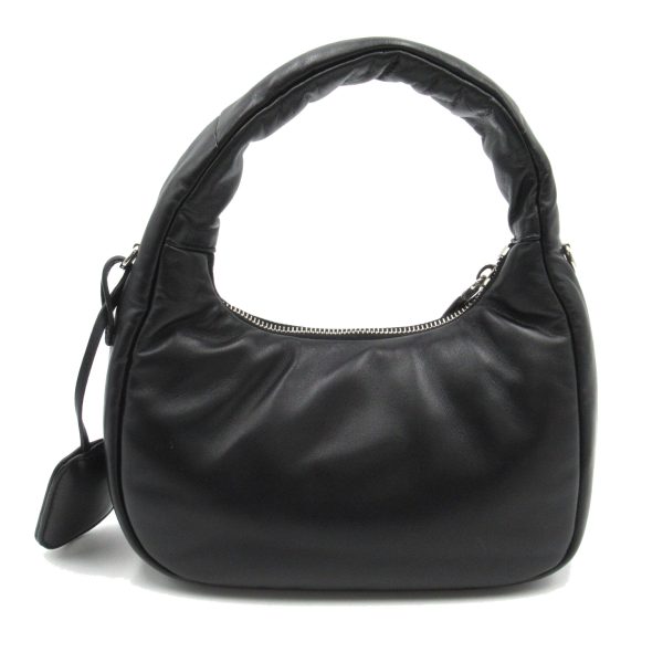 2101217485913 2 Prada 2Way Shoulder Bag in Leather Black