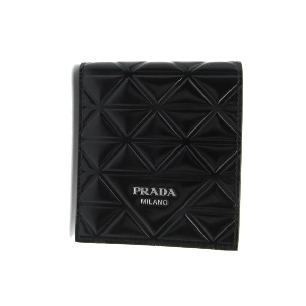 2101217486330 1 Prada Bifold Wallet in Leather Black