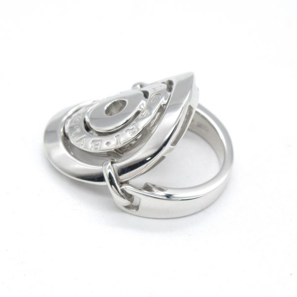 2101217489584 3 Bvlgari Astrale Ring K18WG White Gold Womens Silver