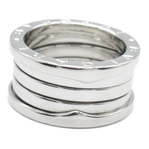 2101217521468 2 Bulgari BVLGARI B zero1 Ring Ring Jewelry K18WG White Gold Mens Womens Silver Used