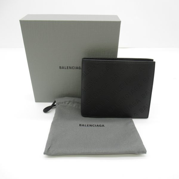 2101217523653 6 Balenciaga Bifold Wallet Calf Black