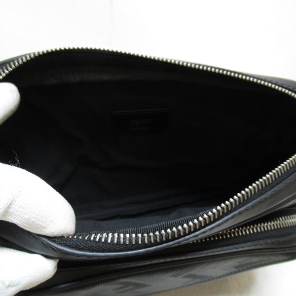 2101217530866 5 Fendi Camera Case Leather Shoulder Bag Black