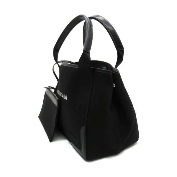 2101217533775 2 Balenciaga Small Cabas Tote Bag Cotton Calf Black