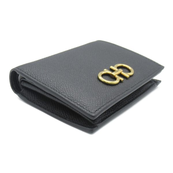 2101217559423 3 Salvatore Ferragamo Bifold Wallet Leather Series Black