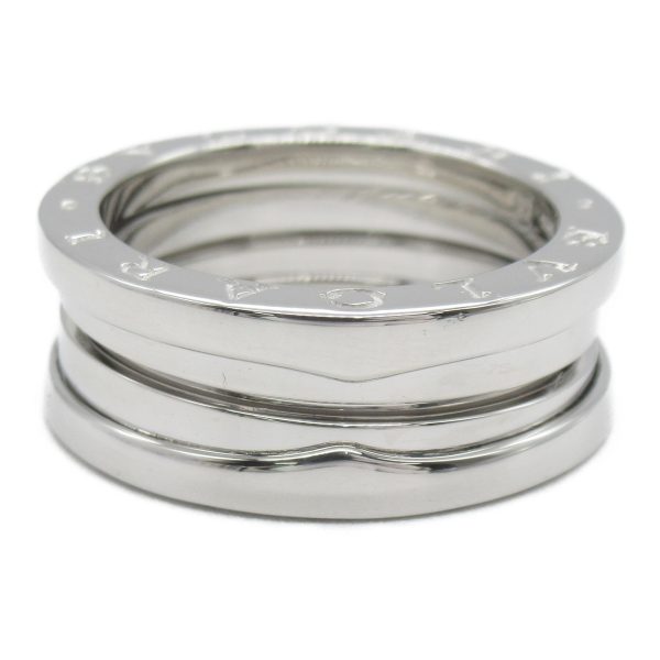 2101217579216 2 Bulgari B Zero1 3 band Ring K18WG White Gold