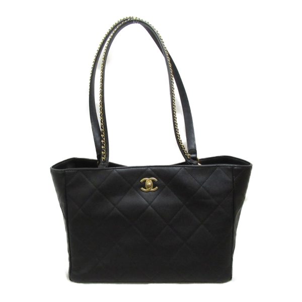 2101217583275 2 Chanel Tote Bag Leather Black