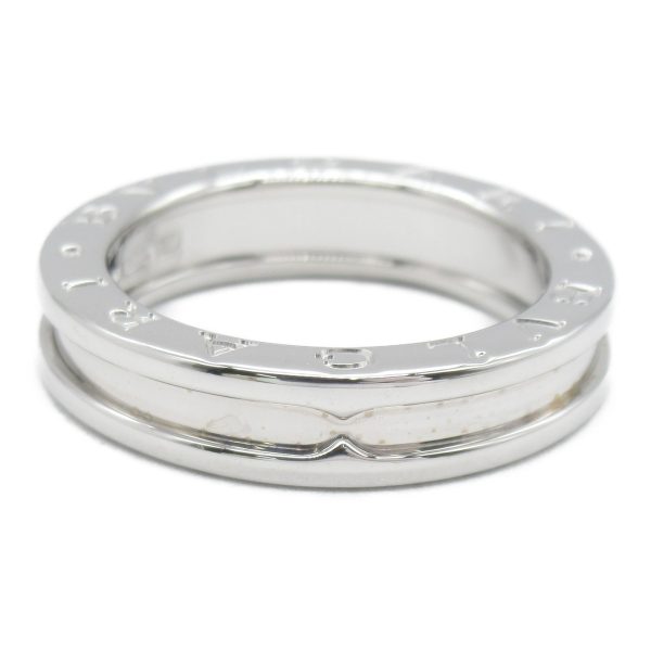 2101217586689 2 Bvlgari BVLGARI B zero1 1 Band Ring K18WG Mens Womens Silver