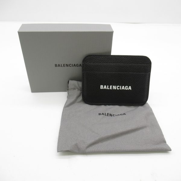 2101217605175 7 Balenciaga Card Case Calf Black