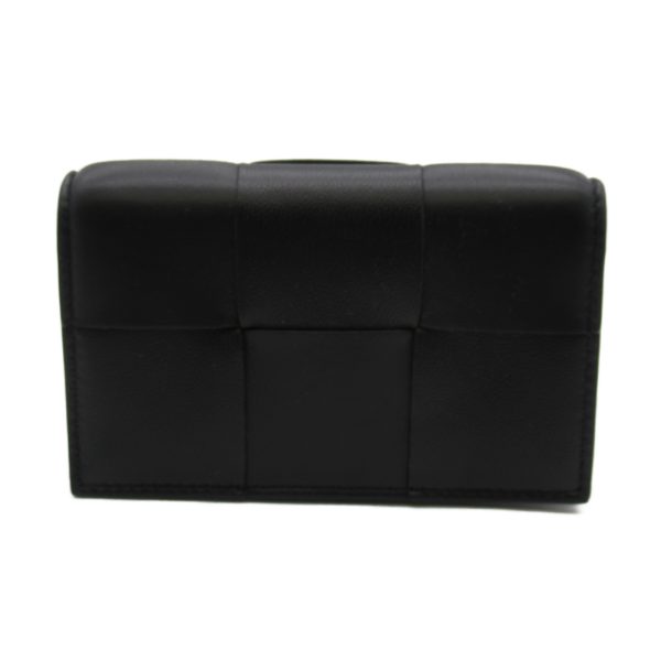 2101217605311 1 Bottega Veneta Card Case Accessory Leather Black