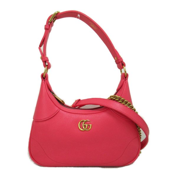 2101217607872 2 Gucci Aphrodite Small Shoulder Bag Leather Pink